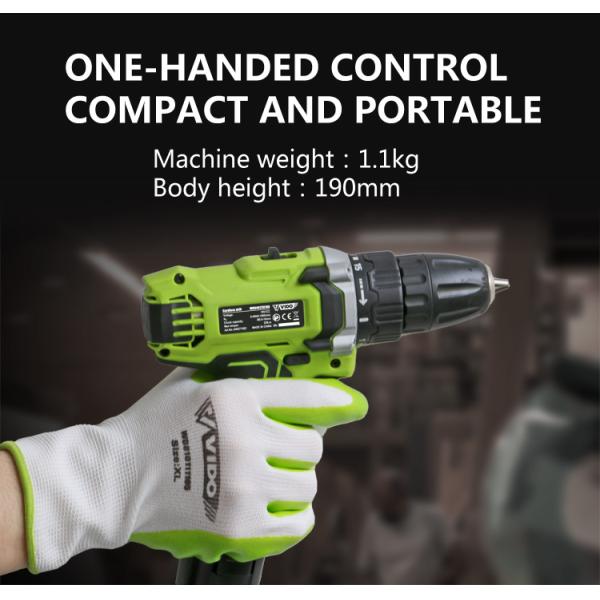 10mm Chuck 25Nm 12V 2000mA Cordless Drill Power Tools,MABUCHI motor from Japan offers strong power source.