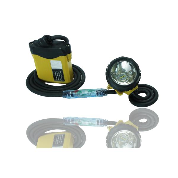 Super Bright Rechargeable Led Headlamp , IP68 Miners Cap Lamp With Cable Light