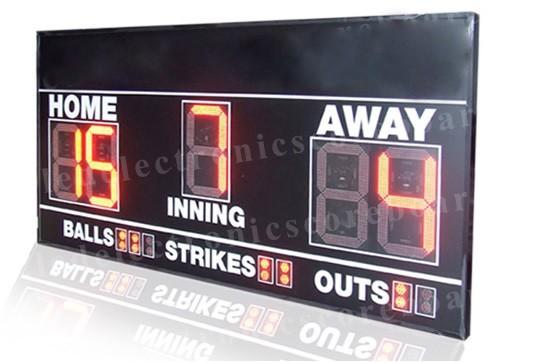 Buy Electronic 7 Segments LED Baseball Scoreboard Front Face UV Protection at wholesale prices