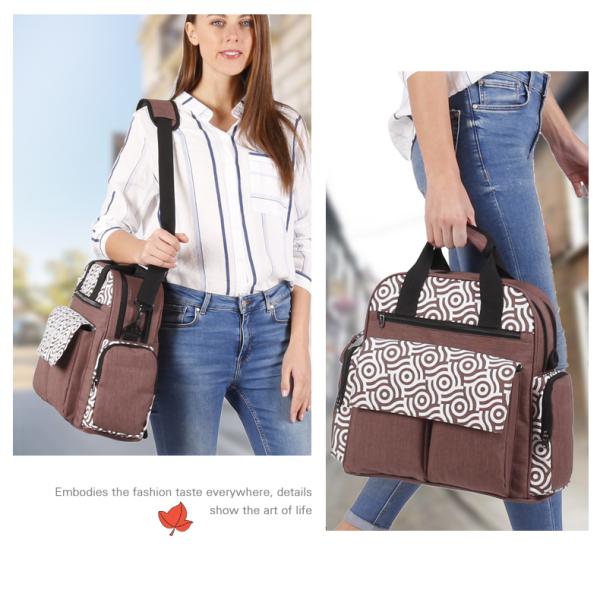 Large Capacity Maternity Mummy Diaper Bag Multi-functional Travel Backpack with Stroller Strap with Changing Station