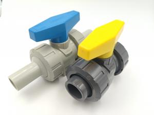China Industrial Plastic PVC Compact Ball Valve Manual Control ISO 5211 on sale