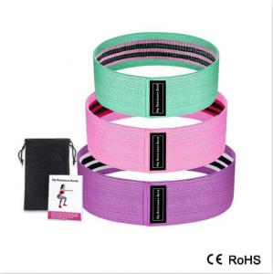 Quality 3 Piece Set Fitness Rubber Bands / Expander Elastic Band With LOGO Customized for sale