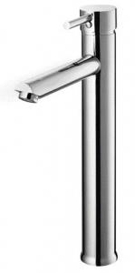 China Chrome Bathroom Basin Mixer Sink Taps Tall Counter Top Single Lever Single Hole on sale