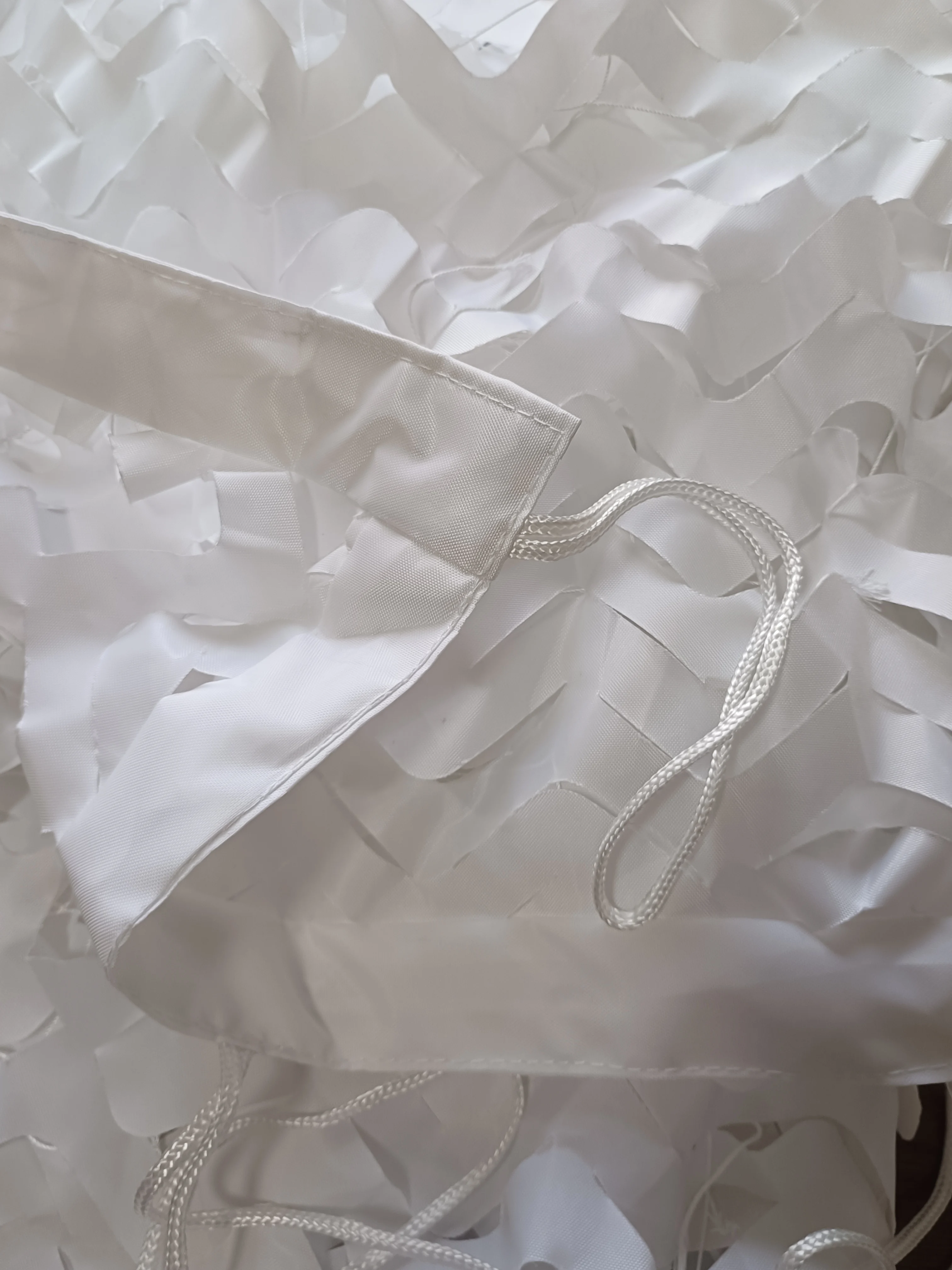 Heavy Duty Unbreakable Rope camouflage net Snow White Color Reversable No Glare Strong Unbreakable White Rope