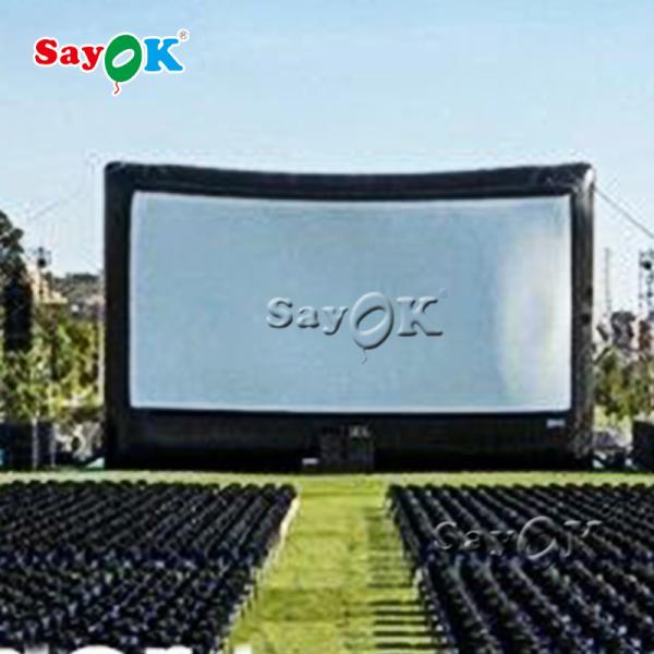 Blow Up Projector Screen Portable 50 Ft ROHS Commercial Inflatable Movie Screen