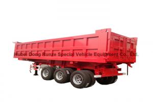 Quality 3 axles end tipping semi trailer/rear dump semitrailer for truck 50 - 60 Ton for sale