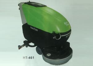 China Hands Push Type Warehouse Floor Sweeper Scrubber Double Brush 400w Power on sale