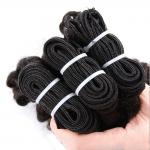 Natural Color Peruvian Body Wave Hair Bundles Curly Dancing And Soft 10" To 30"