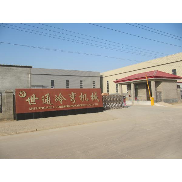 Single Layer Corrugated Roll Forming Machine , Corrugated Steel Panel Roll Forming Machine