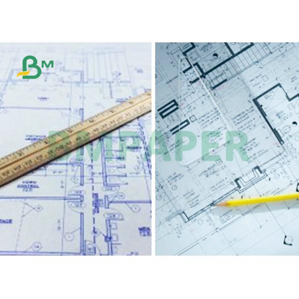 2'' Core 80GSM Single Side Blueprinting Paper 508mm Width For CAD Drawing 2'' Core 80GSM Single Side Blueprinting Paper 508mm Width For CAD Drawing