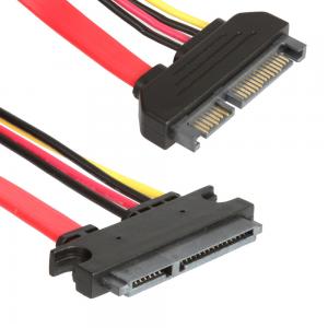 China Stable Extension SATA 3 Cable For HDD , Male To Female 7+15 Pin SATA 3.0 6gbps on sale