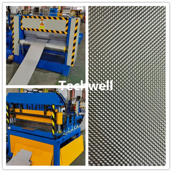 1.0mm Color Steel Metal Rolling Embossing Press Machine With Uncoiler And Recoiler