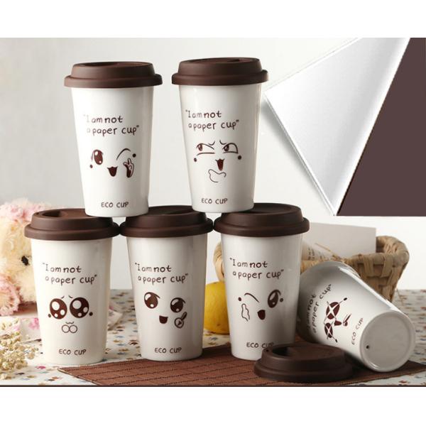 Starbucks style ceramic coffee mug