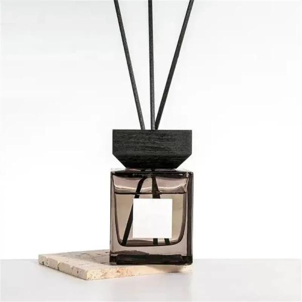 Square glass bottle aromatherapy aroma reed diffuser bottle