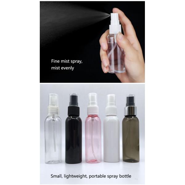 Transparent Customized Spray Bottle 100 Ml PET With PP Cap