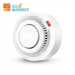 Quality Tuya Smart WiFi Smoke Detector APP Control Remote Alarm SMS Notification 80DB Siren for sale