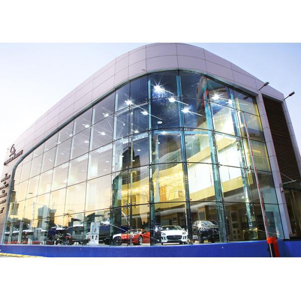 3D Sharp 4MM Punched Silver Color Aluminum Panel Curtain Wall Cladding Project In Poland