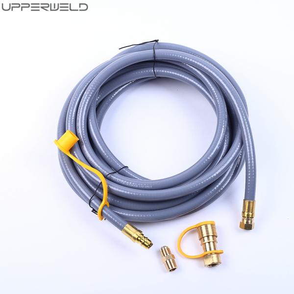 5/8"/1/8'/1/4' Connect Size 10/12/24 Feet Natural Gas Hose for Grill Fireplace Heater