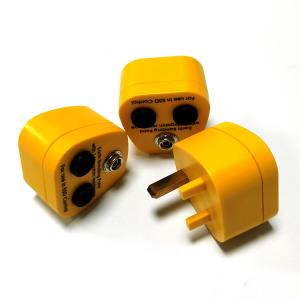 Quality ABS Snap Grounding ESD UK US EU Industrial Plug Yellow Color for sale