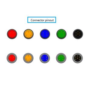 Waterproof Circular Power Connector Cable Assembly Custom Molded Cable