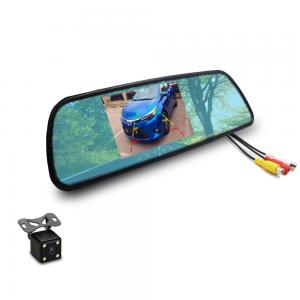 12V/24V Night Vision Car Reverse Camera with 4.3 Inch Mirror Monitor for all car