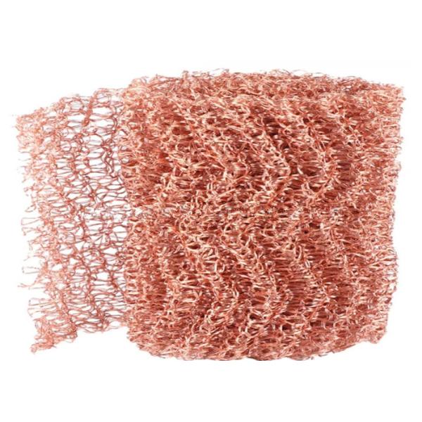 OEM Pure Copper Wire Mesh 35cm Width 30m Miter Pest / Rodent Control