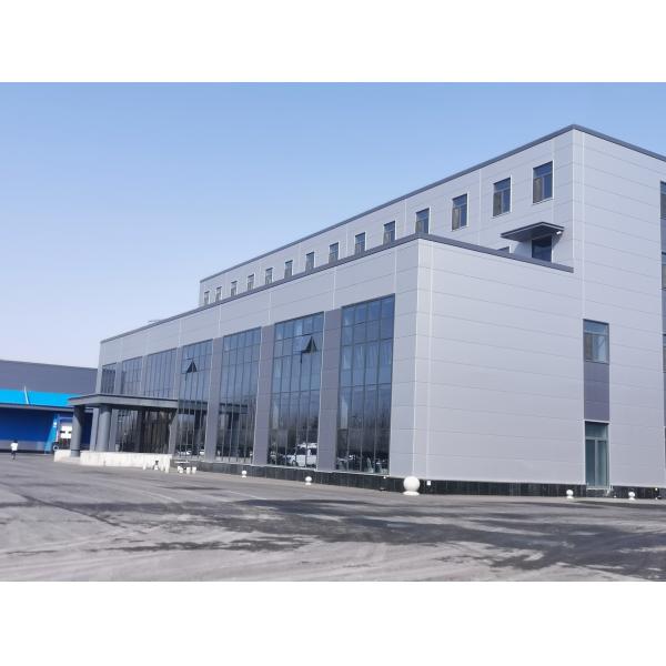 Prefabricated Steel Structure Workshop with Q355 Frame and Sandwich Panels