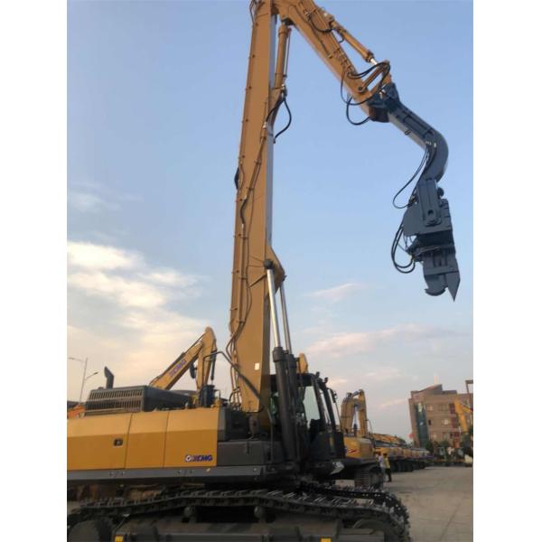 Wear Resistant SK380 Excavator Pile Driver Arm And Long Boom Q345B Q355B Material