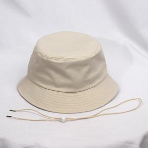 China Unisex Pure Cotton Outdoor Sun Hat Beach With Protection Fisher Bucket Cap 58CM on sale