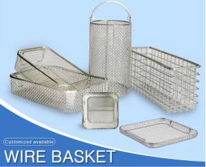 Quality Non Rust Stainless Steel Metal Wire Mesh Basket For Filter  environmental protection for sale