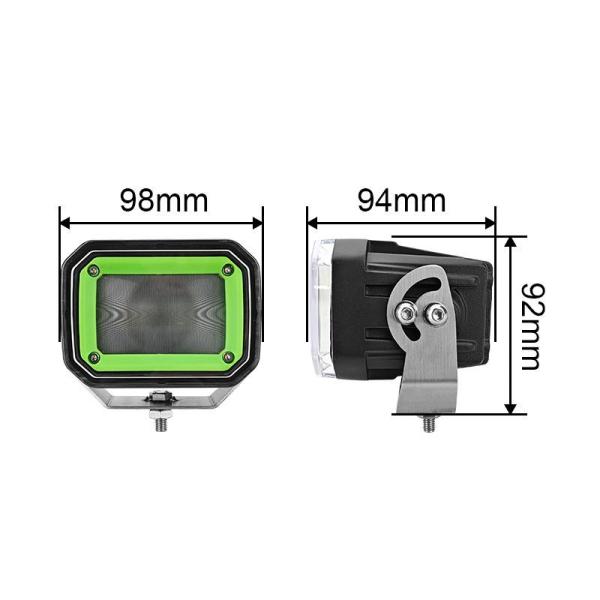 60W Forklift Red Zone Light 10V - 80V Crane Safety Zone Light