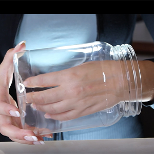 Plastic Square Grip Storage Jar, Candy Buffet Containers, Food Jar, Cosmetic Jar, Spice jar, juice sauce bottle