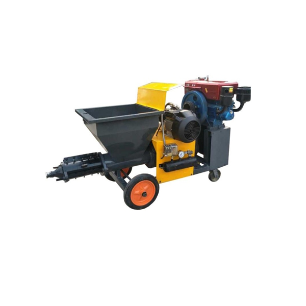 Easy operation mortar pump spraying machine in India for wall plastering