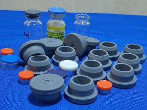 China 13mm 20mm 28mm Pharmaceutical Grade Silicone Borominated Rubber Stopper for Glass lyophilized Injection Vial on sale