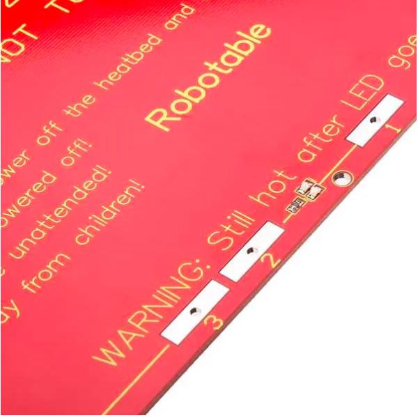 Red 12V 24V MK2b PCB 3D Printer Heating Pad Dual Power Supply