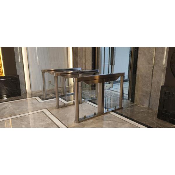 Fast Speed Stainless Steel Facial Recognition Turnstile 6 Groups Sensor For Banks 2