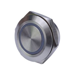 Quality Push button switch 12mm flattest metal Momentary waterproof 12V for sale