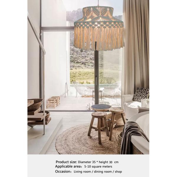 Nordic Bohemian chandelier creative living room LED lamp kitchen bedroom cotton lamp(WH-VP-227)
