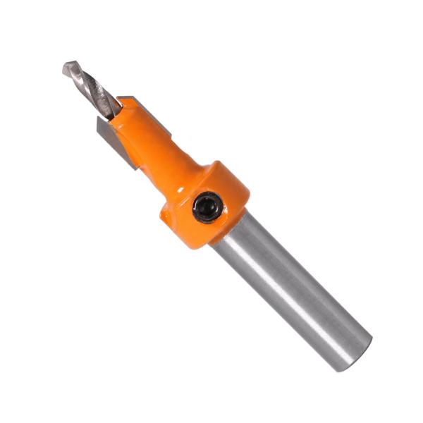 8mm HSS CNC Drill Bits 3 Flute Flat Counterbore Woodworking Router Bit Set