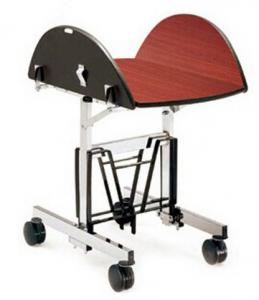 China Commercial Room Service Equipments Trolley With Folded Wood Board on sale