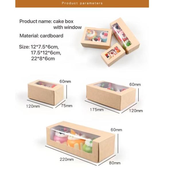 Cupcake Food Container Paper Box