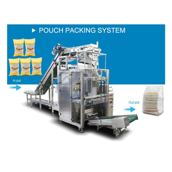 Full Automatic Baling Machine High Efficiency For 1kg To 5kg Rice Seeds Pouches