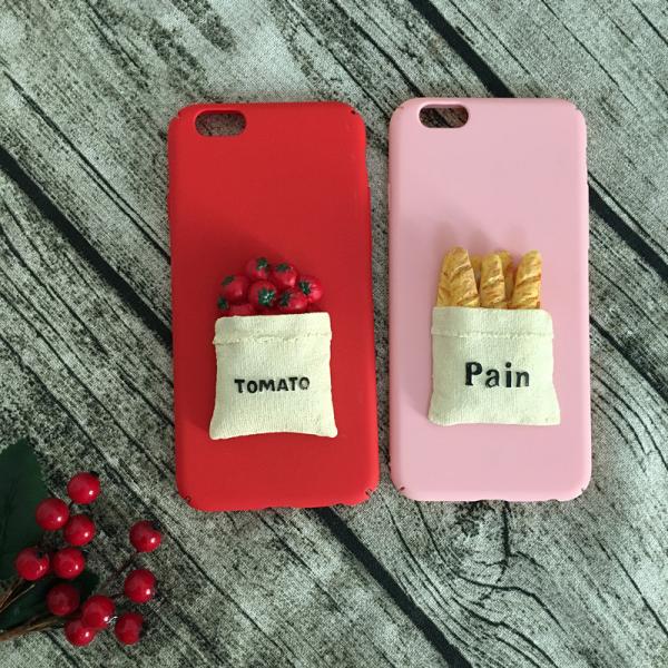 Hard PC DIY Tomato Break Pattern Back Cover Cell Phone Case For iPhone 7 6 6s Plus