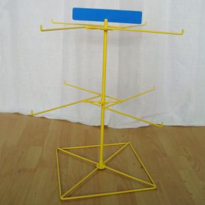 Trinket Wire Hooks Rotating OEM Metal Table Top Display Stands
