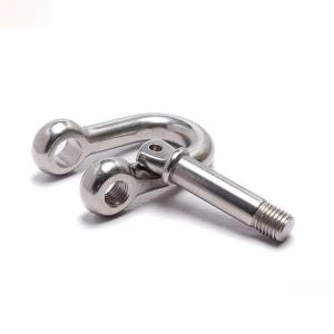 China DIN82101 Marine Use Hardware Shackle din 82101 D Shackle With Coller Pin for Lifting on sale