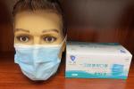 Foldable Disposable Protective Face Mask , Antibacterial Elastic Ear Loop Mask