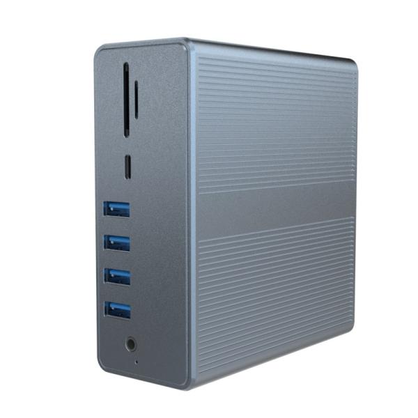 4k Thunderbolt 3 Docking Station Macbook Pro USB C Laptop Dual Monitor 18-In-1 Laptop Dock For MacBook