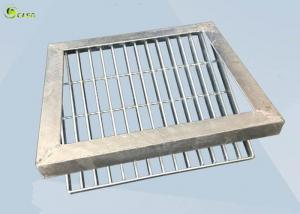 Quality Low Carbon Steel Bar Grating Anti Skid Sawtooth Burglar Drain Trench Cover for sale