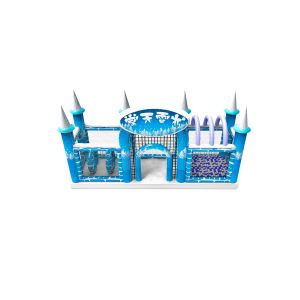 Inflatable Snow Land With Sand And Ball Pool Kids Playground