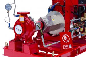 Quality Electric Motor End Suction Fire Pump , Fire Fighting Pump Water Pump 300GPM 86PSI for sale